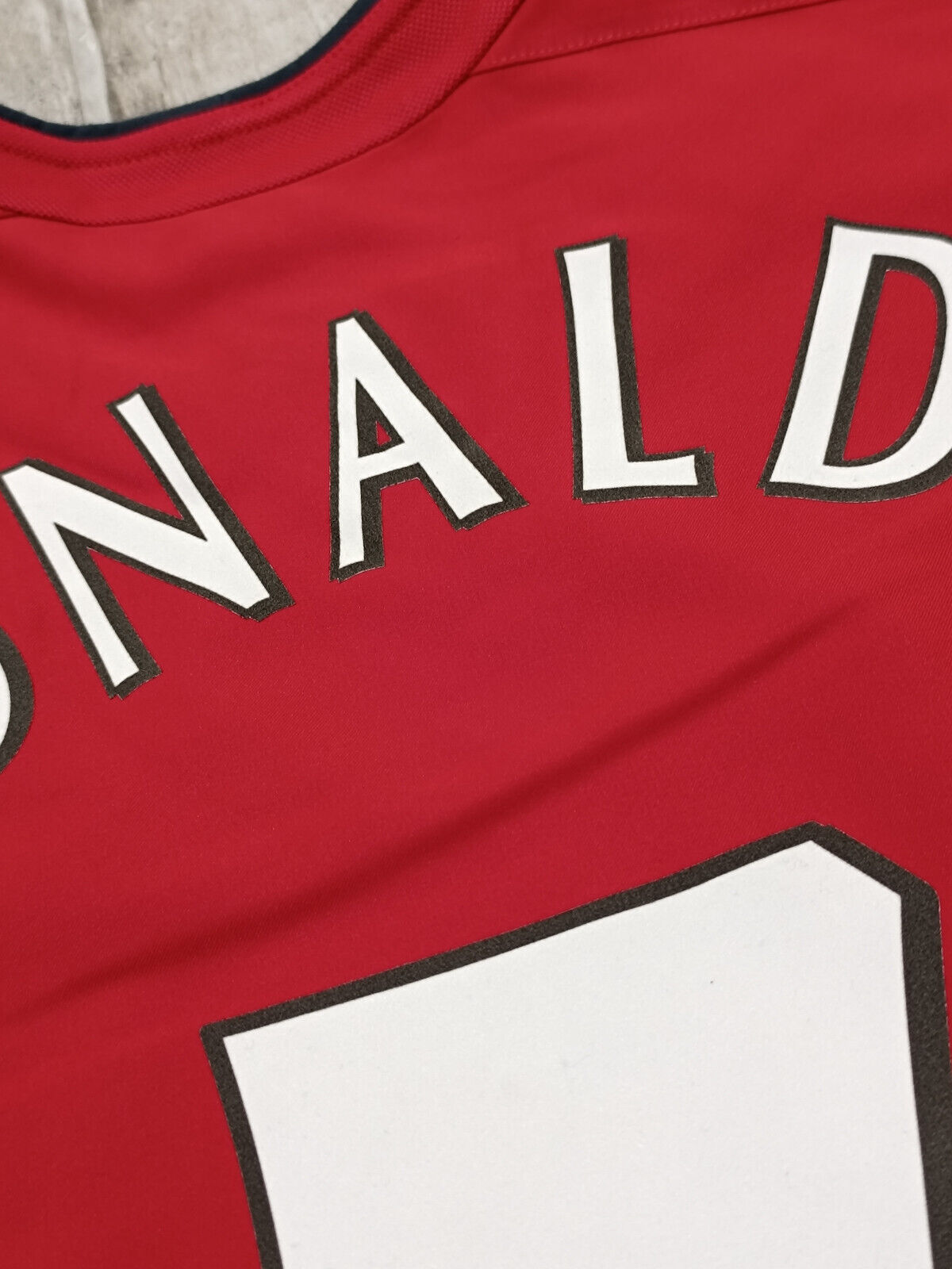 maglia calcio Cristiano Ronaldo manchester united 2002 2003 Vodafone CR7 XL