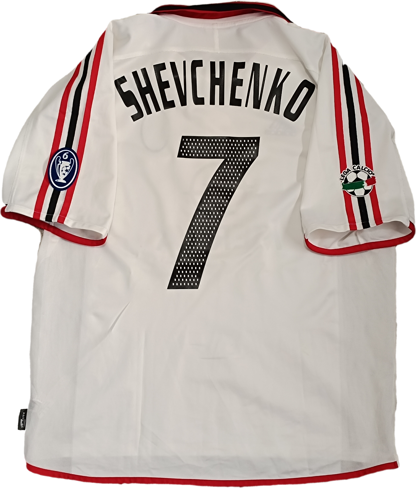 maglia calcio vintage AC Milan Shevchenko Adidas 2003 2004 MERIVA Away