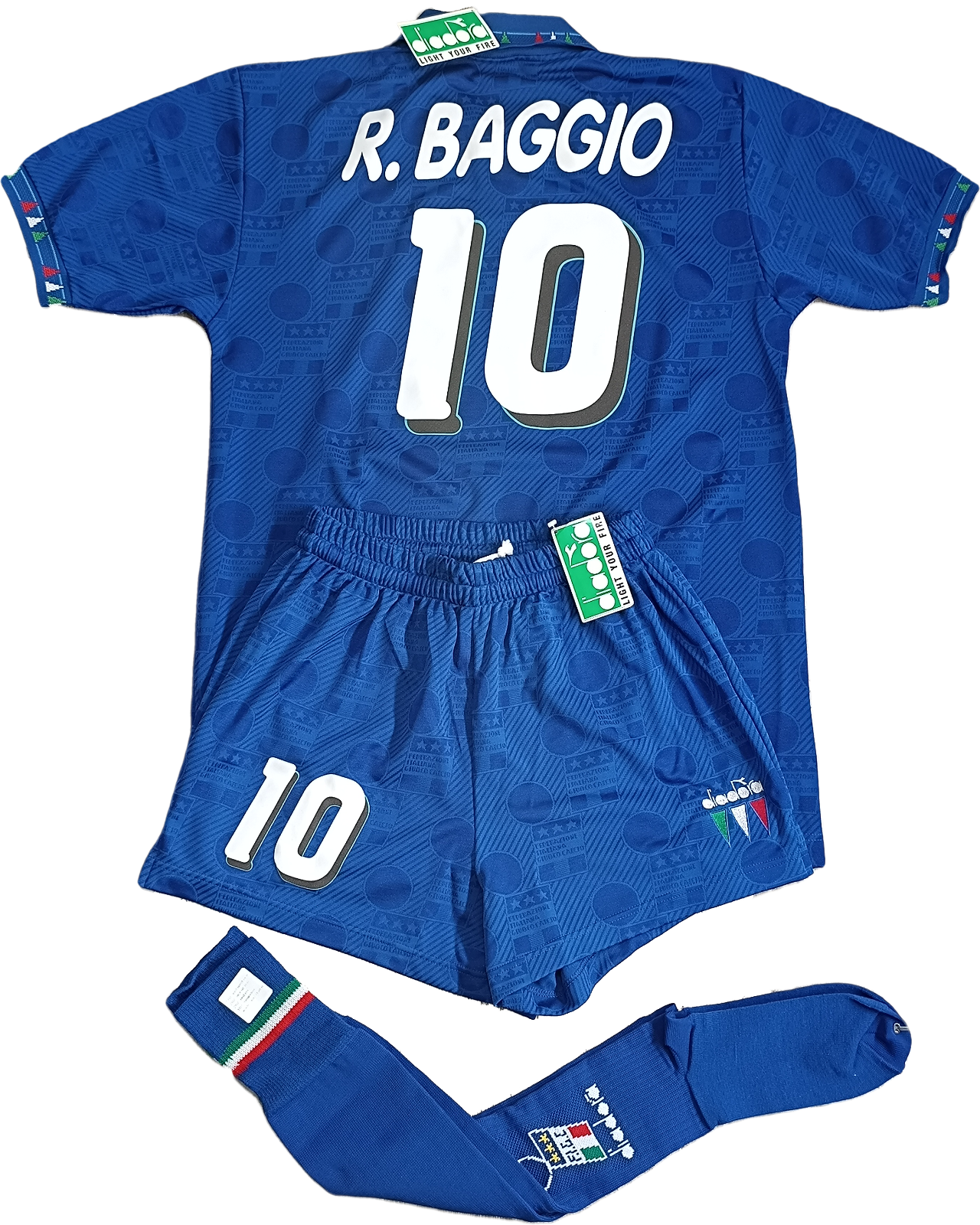 maglia Baggio diadora ITALIA 1994 USA 94 world cup FULL KIT made in It