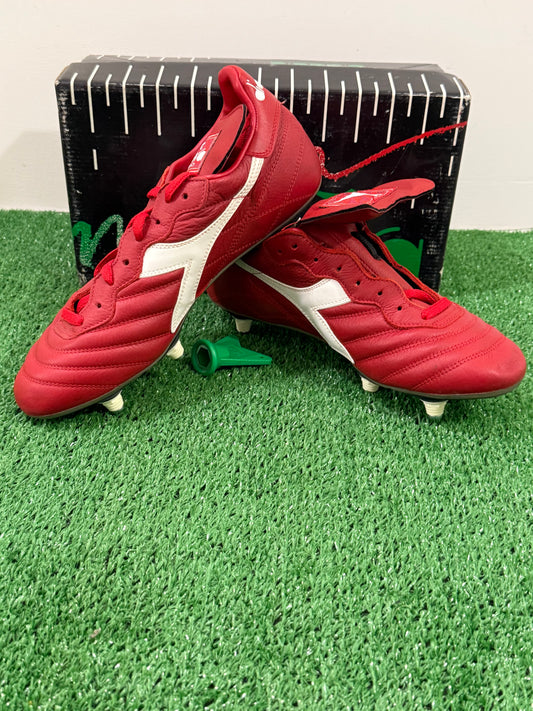 vintage diadora vintage DERBY MD PU football shoes GEORGE WEAH Milan 1995 40,5