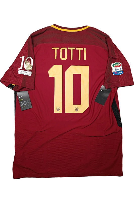 Maglia roma TOTTI NIKE last game 2017 Authentic VAPOR XL serie A limited edition
