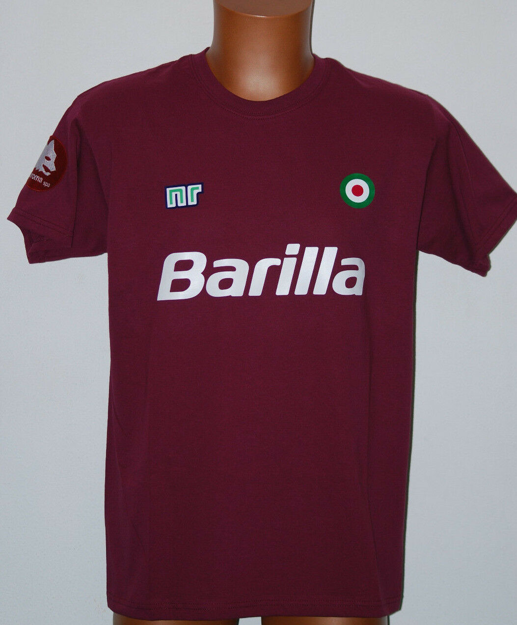 maglia roma vintage barilla anni 80 cotone ultras stadio 80s NOS 1986 1987