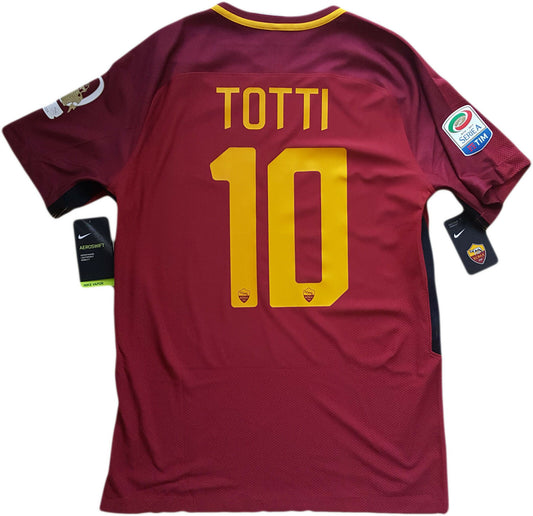 Maglia roma TOTTI NIKE last game 2017 Authentic player L serie A limited edition