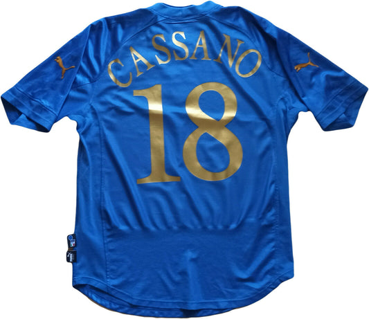maglia Cassano 2004 Italia Europei  Portugal Jersey home L Puma shirt vintage
