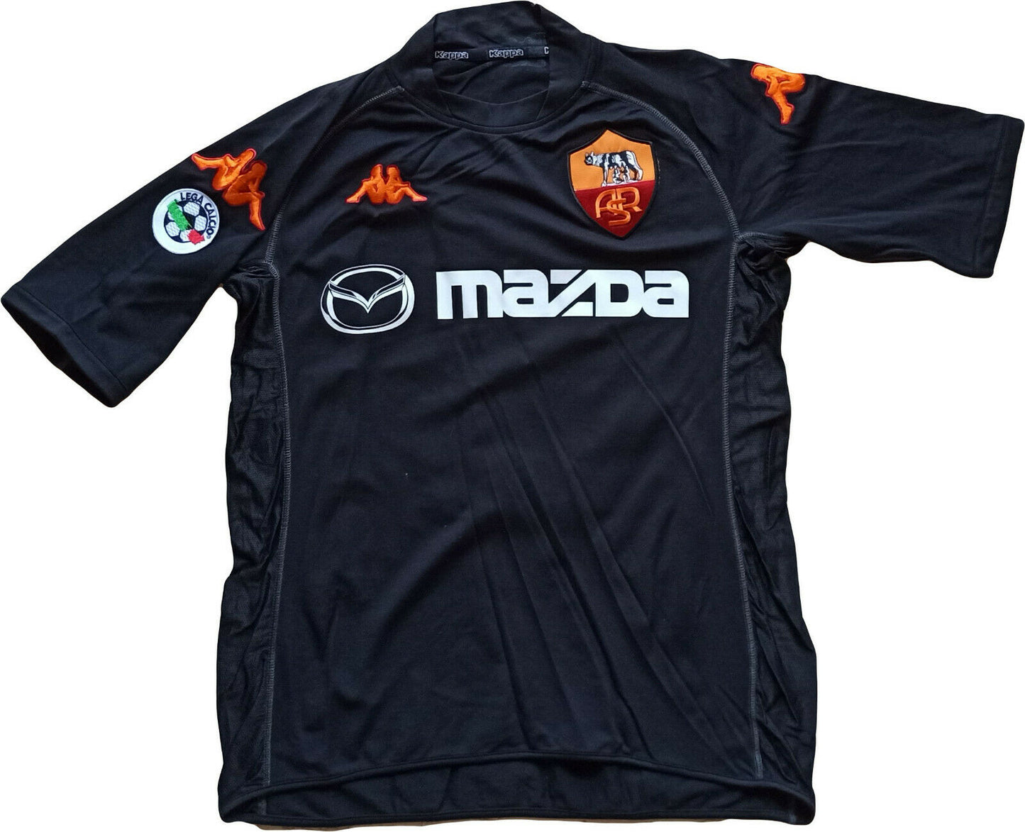 MAGLIA ROMA DE ROSSI JERSEY 2002 2003 calcio MAZDA KAPPA no MATCH WORN ISSUED