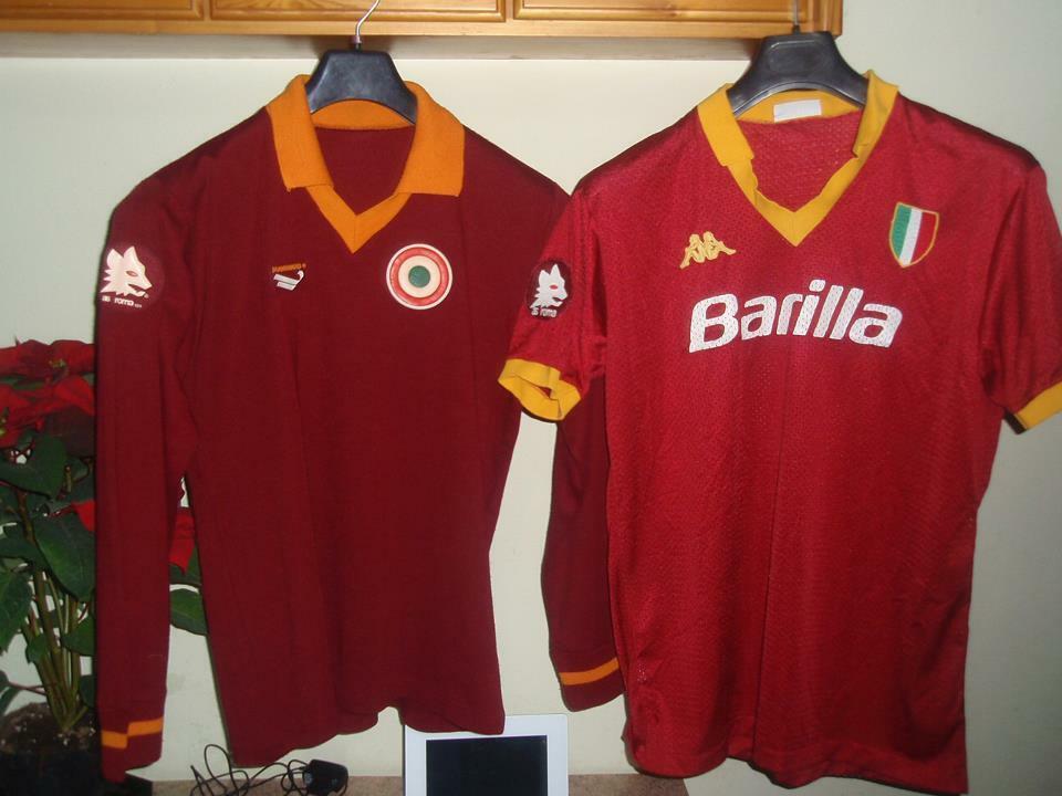 vintage roma barilla patrick playground toppa per maglia match worn shirt stemma