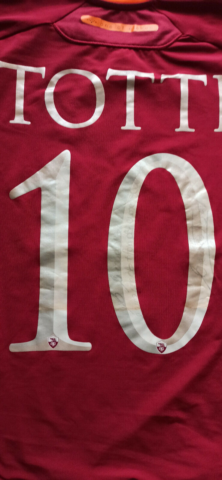 maglia roma Totti 2006 2007 Diadora Prodotto Ufficiale *SIGNED* Autografata S
