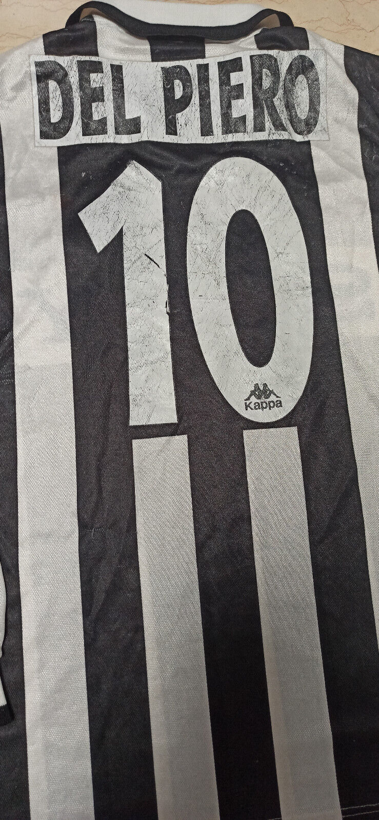 maglia calcio vintage DEL PIERO juventus Home 1995-96 L danone Kappa jersey