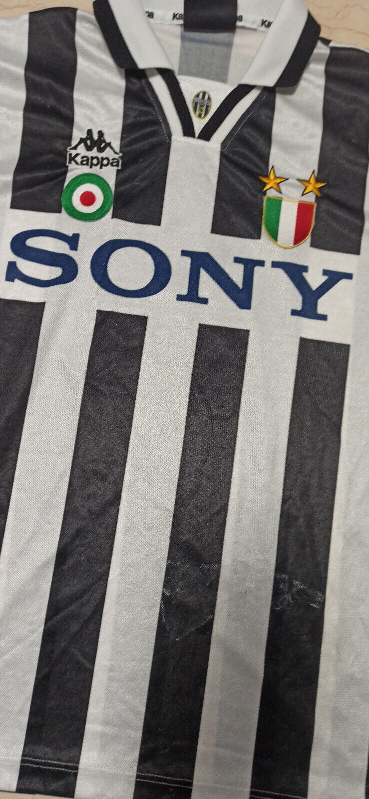 maglia calcio vintage DEL PIERO juventus Home 1995-96 L danone Kappa jersey