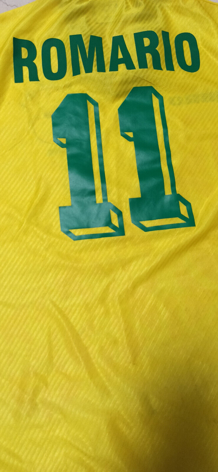vintage brasil ROMARIO issued brazil USA 94 mondiali 1994 jersey shirt barca cbf
