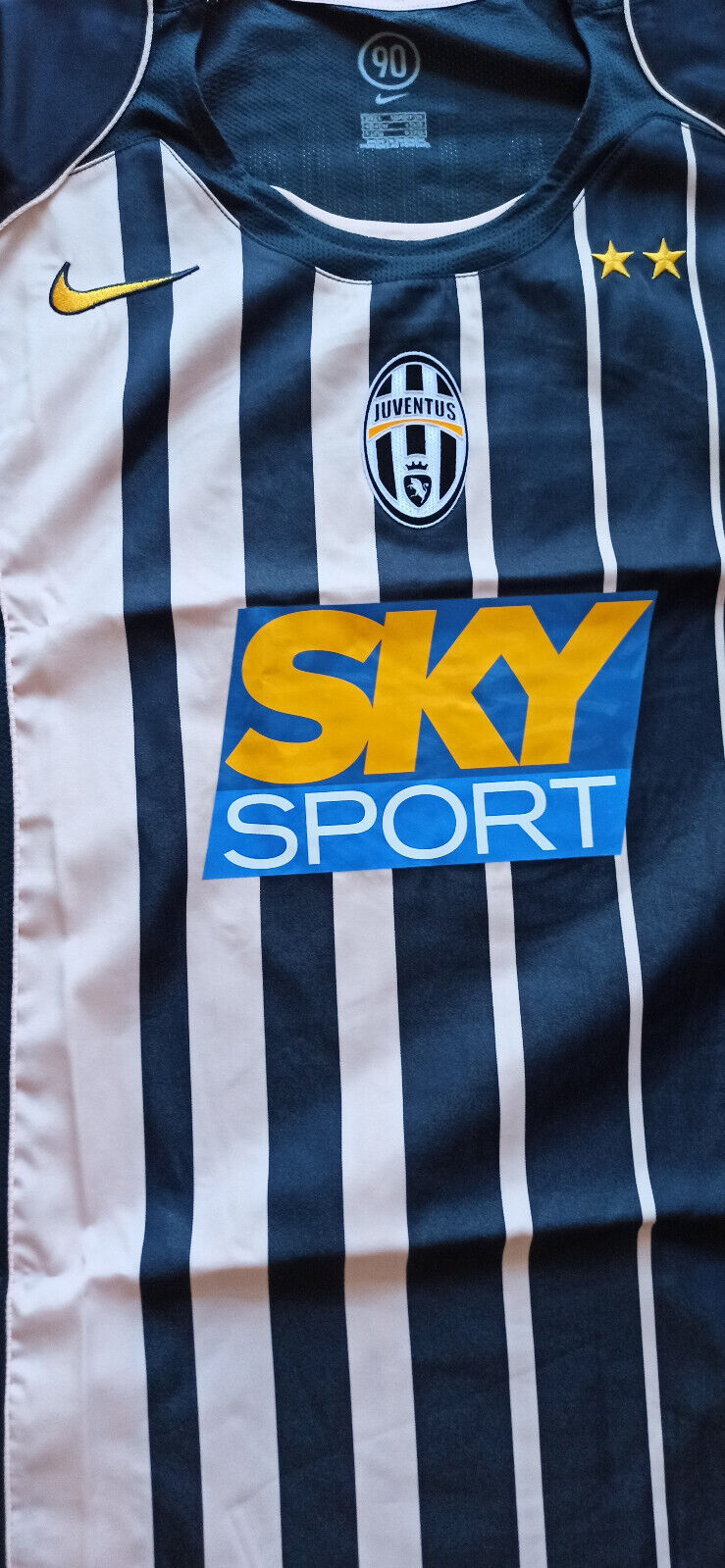 maglia calcio vintage Juventus IBRAHIMOVIC Nike shirt 2004 2005 jersey Sky XL