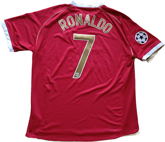 cristiano ronaldo maglia manchester united 2006 2007 aig CR7 jersey authentic XL