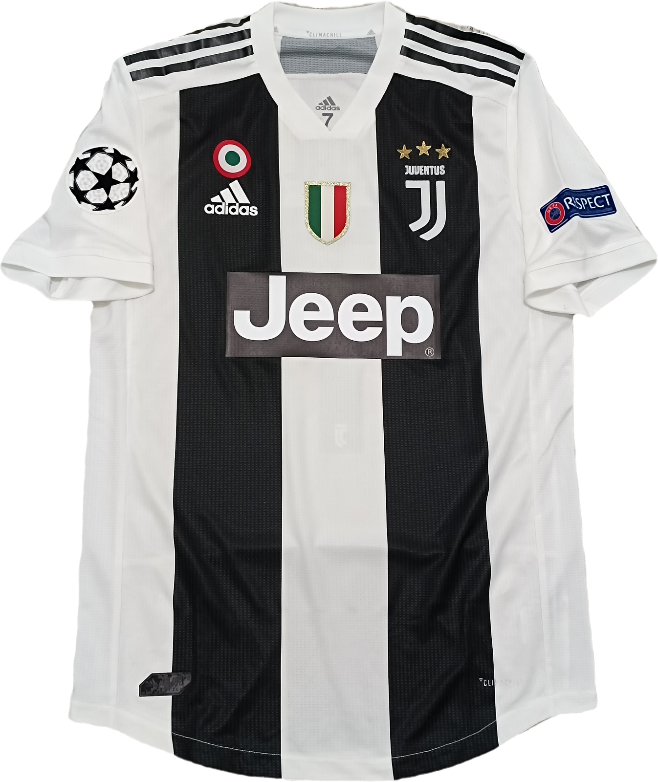 maglia calcio match gara Cristiano Ronaldo juventus climachill 2018-19 Jeep