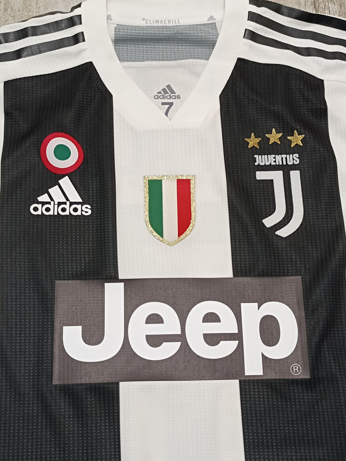 maglia calcio match gara Cristiano Ronaldo juventus climachill 2018-19 Jeep