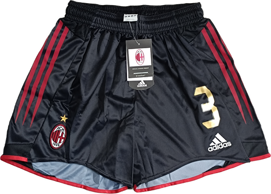 pantaloncini calcio Adidas AC Milan vintage shorts 2004 2005 L Maldini Opel