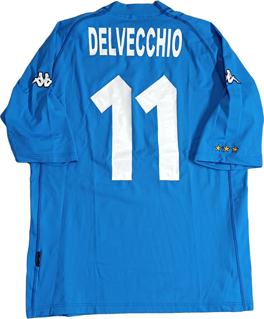 maglia italia Kappa EURO 2000 DELVECCHIO #11 SIGNED Player version jersey 87%13%