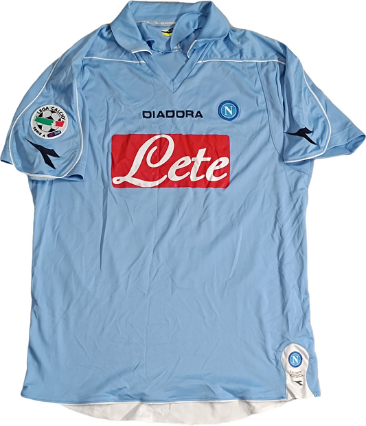 maglia calcio Napoli Hamsik 2008 2009 Home Jersey Diadora XL Lete