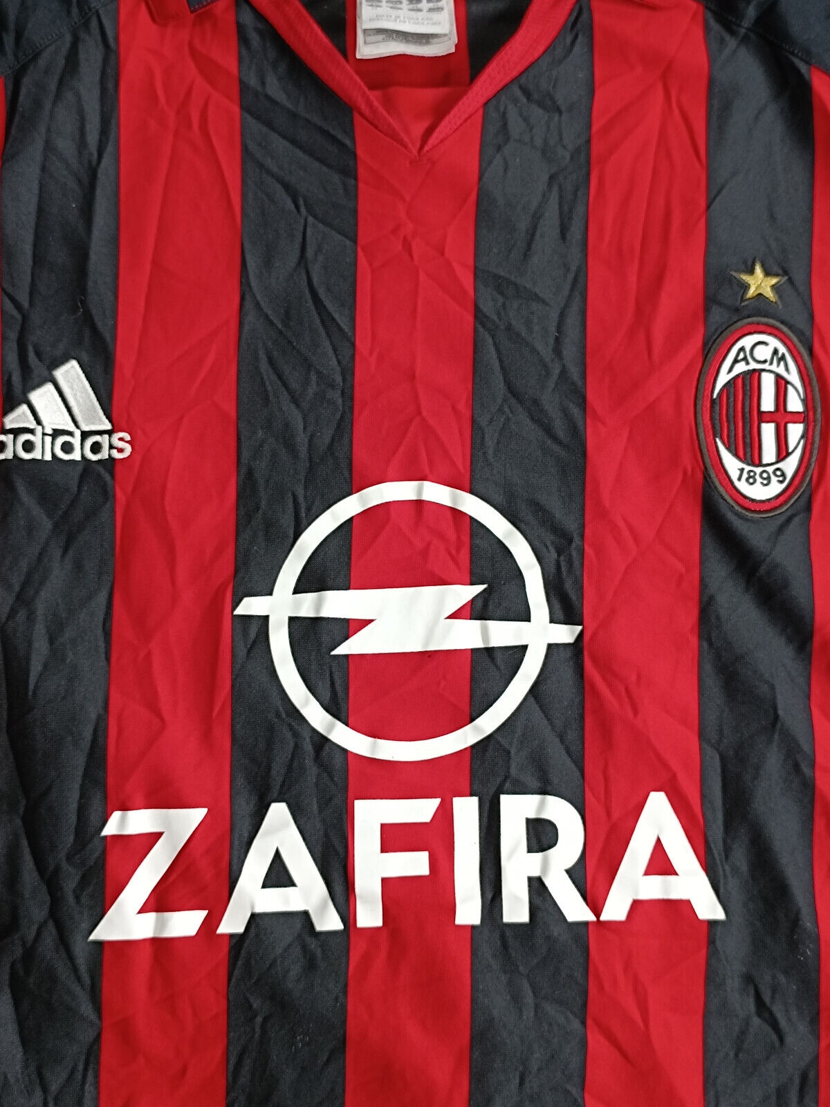 maglia calcio vintage AC Milan Maldini 2005-06 Zafira Climacool M Serie A