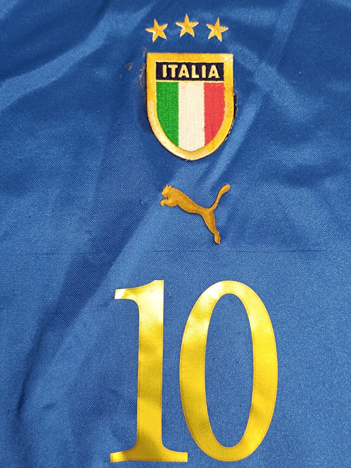 maglia calcio italia TOTTI Euro 2004 Portugal Jersey home M Puma shirt vintage