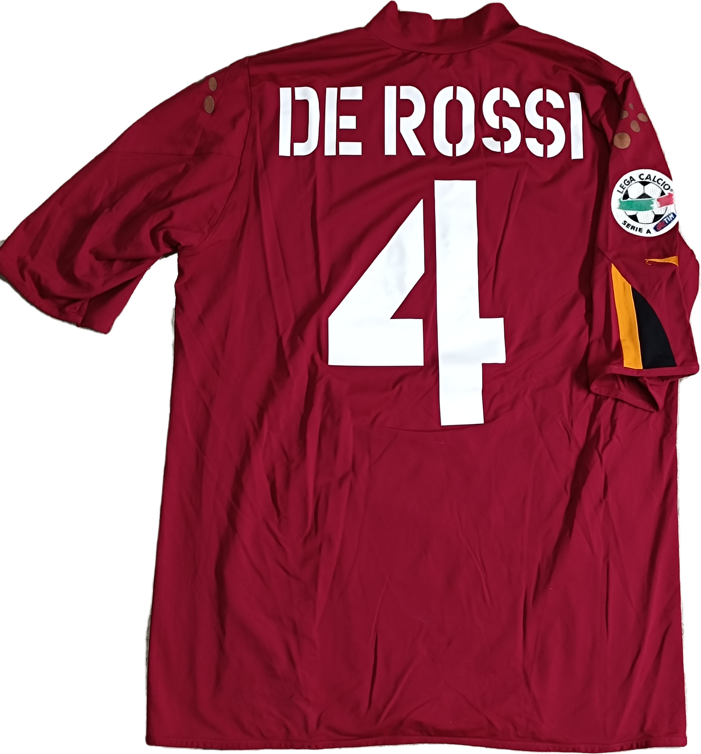 maglia calcio vintage AS Roma De Rossi 2004 2005 Diadora MAZDA L