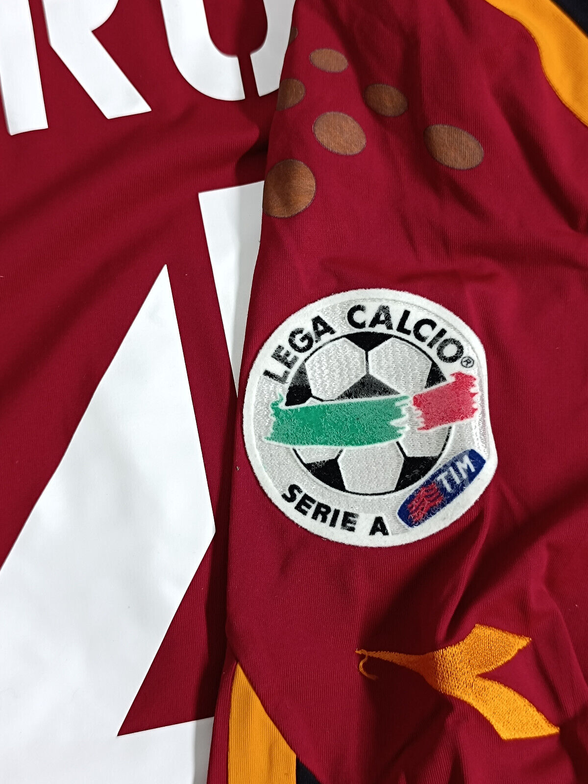 maglia calcio vintage AS Roma De Rossi 2004 2005 Diadora MAZDA L