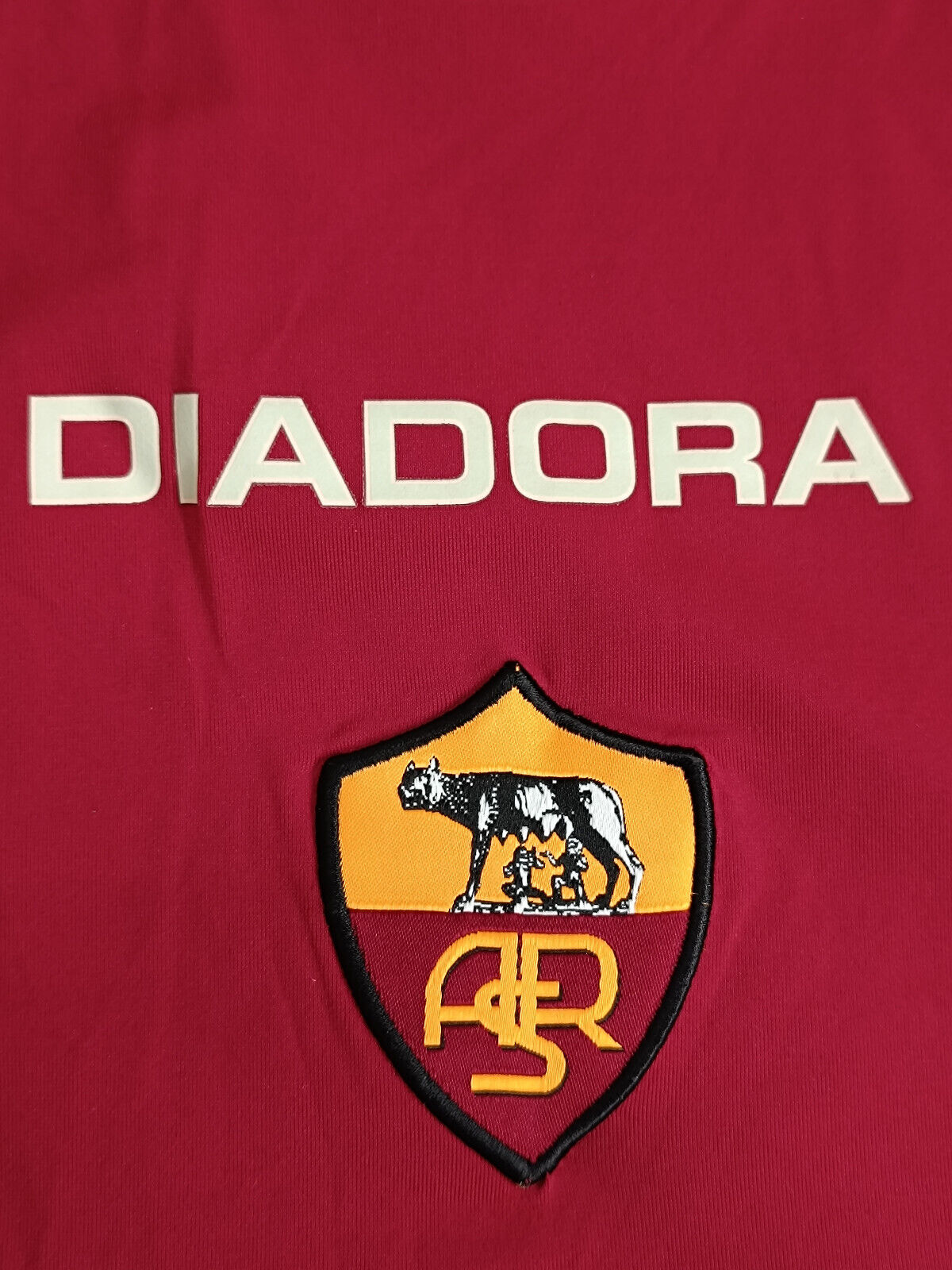 maglia calcio vintage AS Roma De Rossi 2004 2005 Diadora MAZDA L