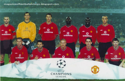 maglia calcio Beckham manchester united 2000 2001 Vodafone jersey Champions