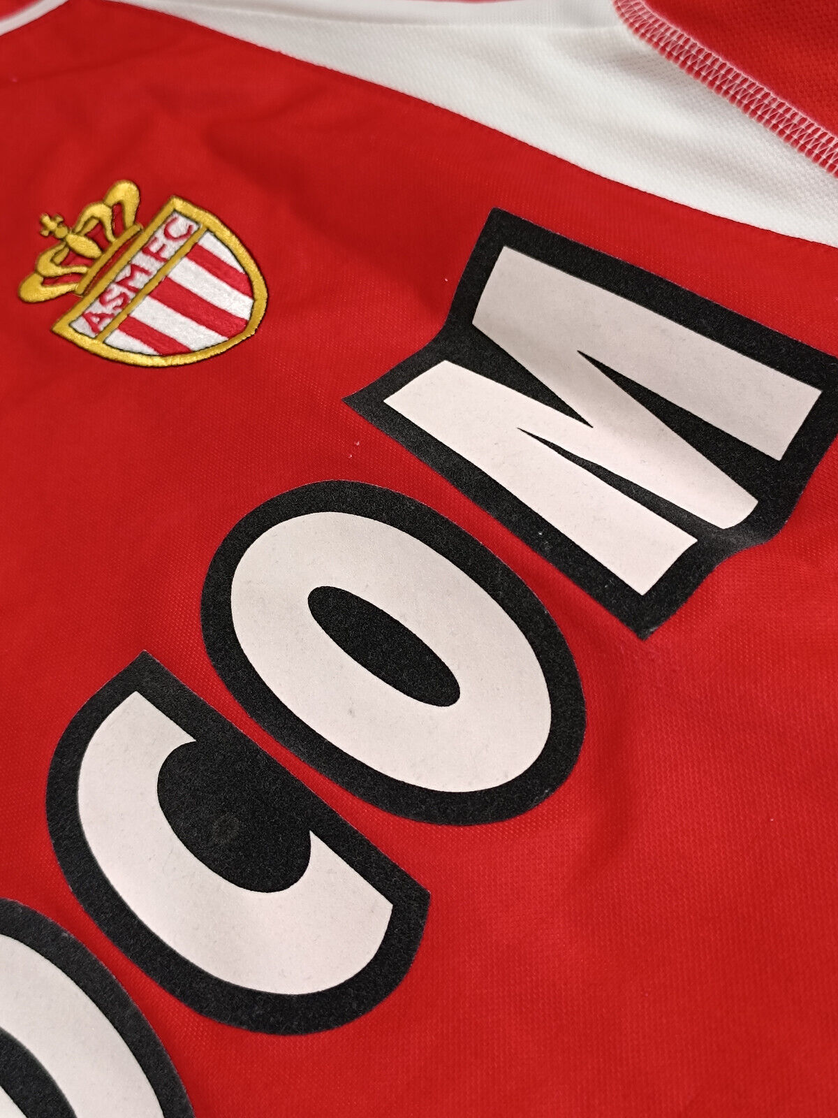 maglia calcio vintage AS MONACO maillot Puma 2003 2004 Chevanton FEDCOM L