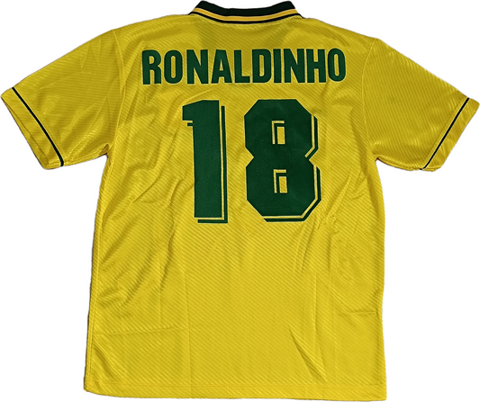 maglia vintage shirt brasil Ronaldo issued brazil Olympiad ATLANTA 1996 jersey