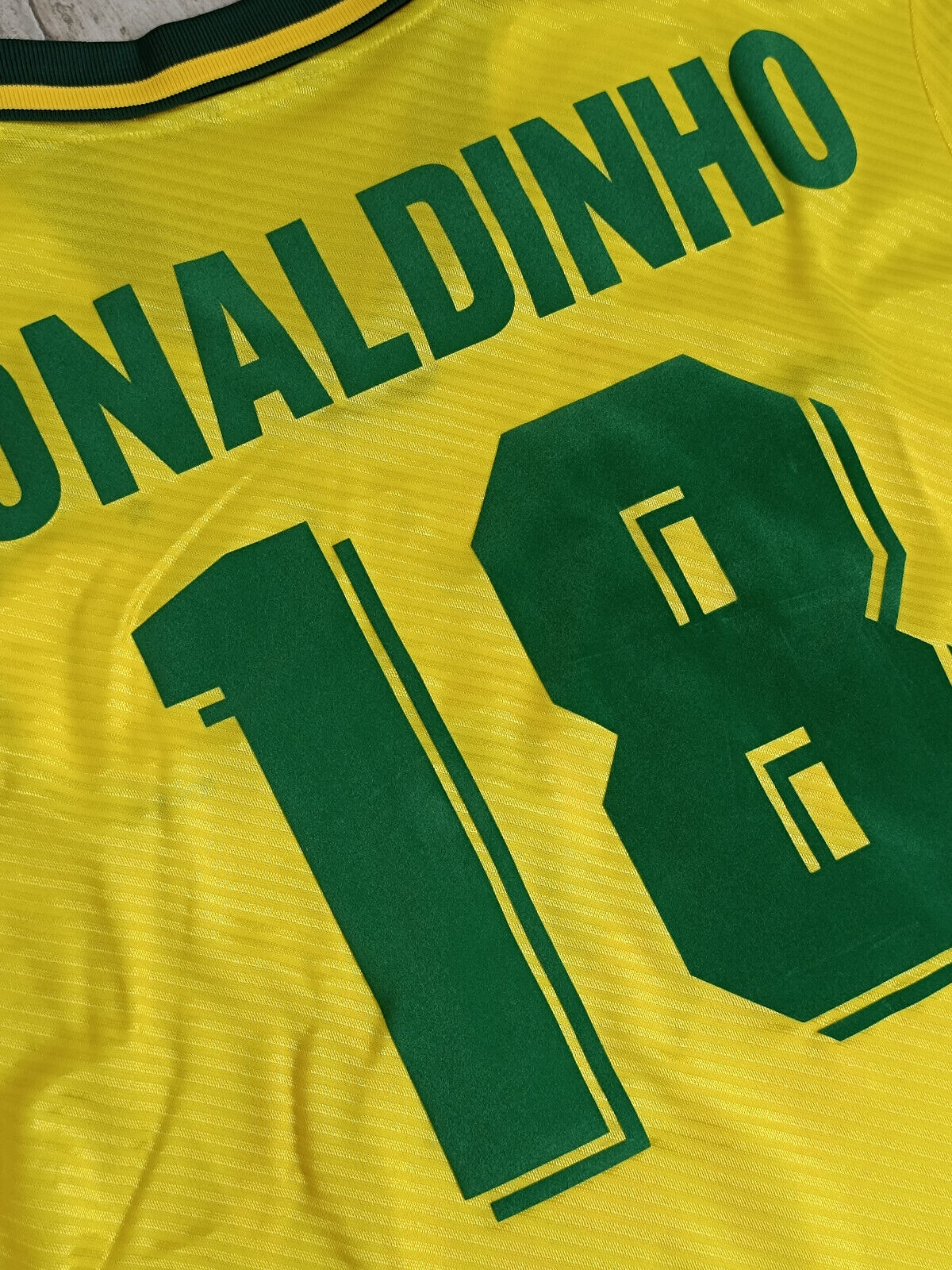 maglia vintage shirt brasil Ronaldo issued brazil Olympiad ATLANTA 1996 jersey
