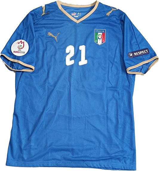 maglia calcio vintage Italia EURO 2008 store DEL PIERO home PUMA *NUOVA* L