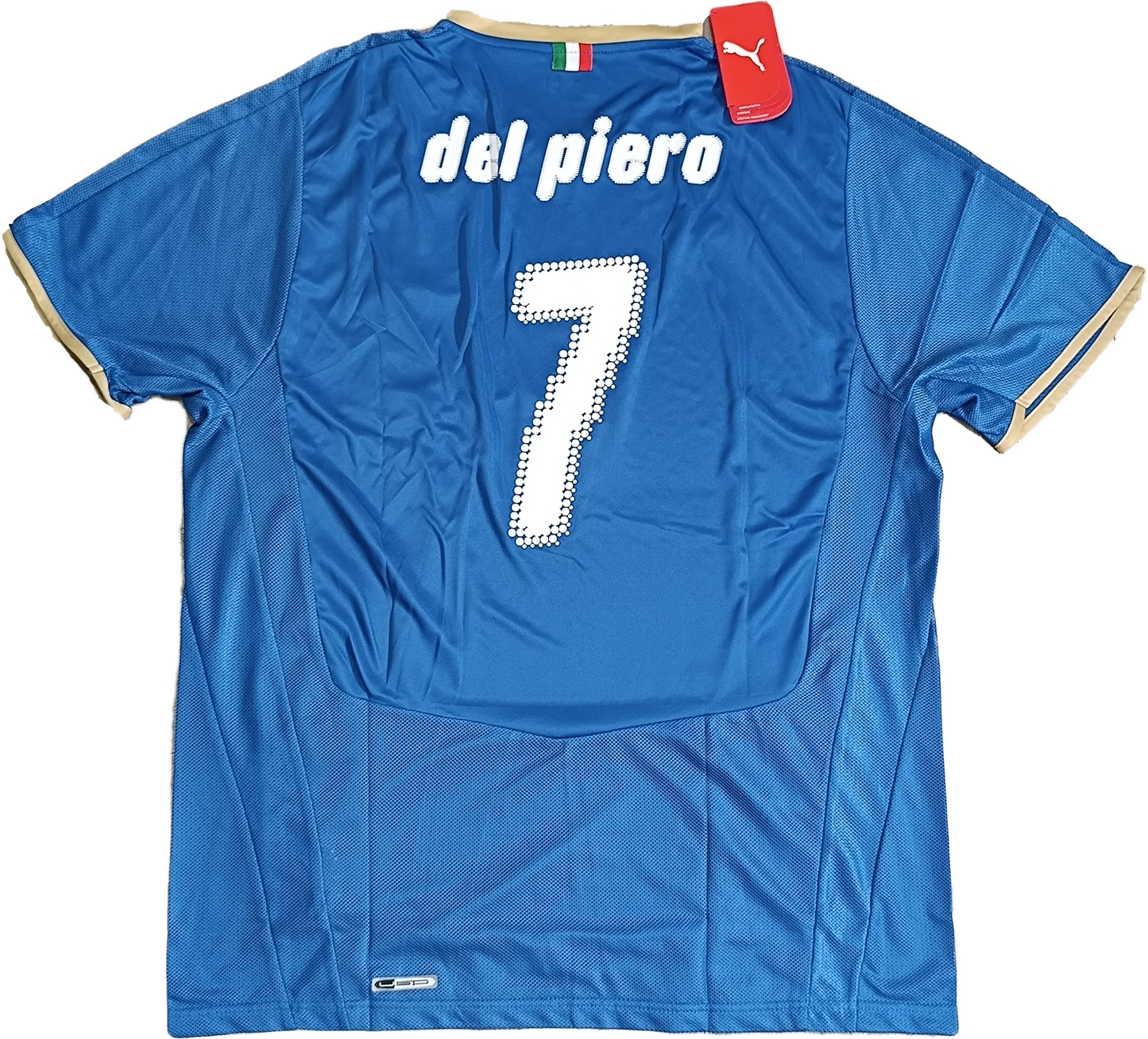 maglia calcio vintage Italia EURO 2008 store DEL PIERO home PUMA *NUOVA* L