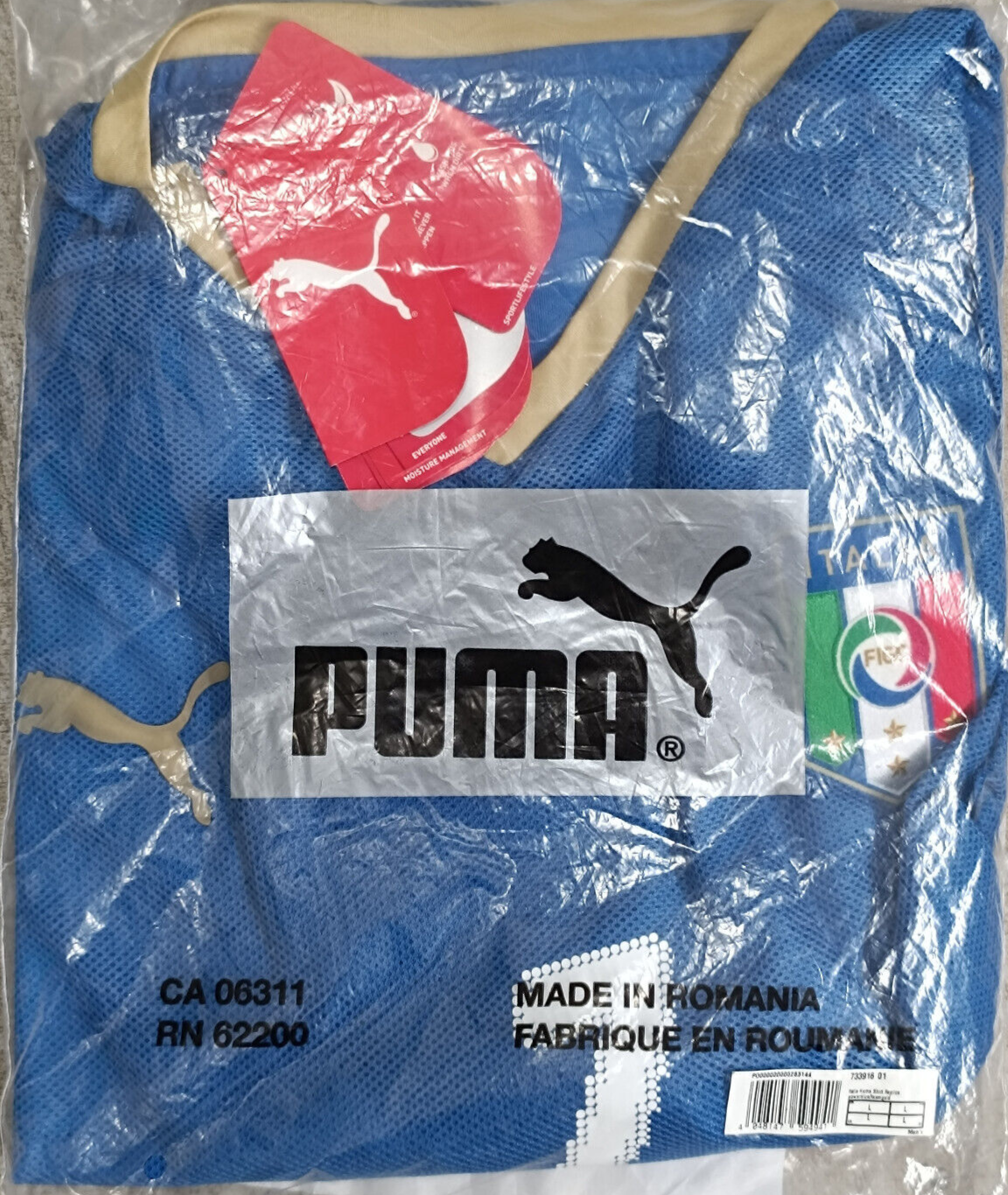 maglia calcio vintage Italia EURO 2008 store DEL PIERO home PUMA *NUOVA* L