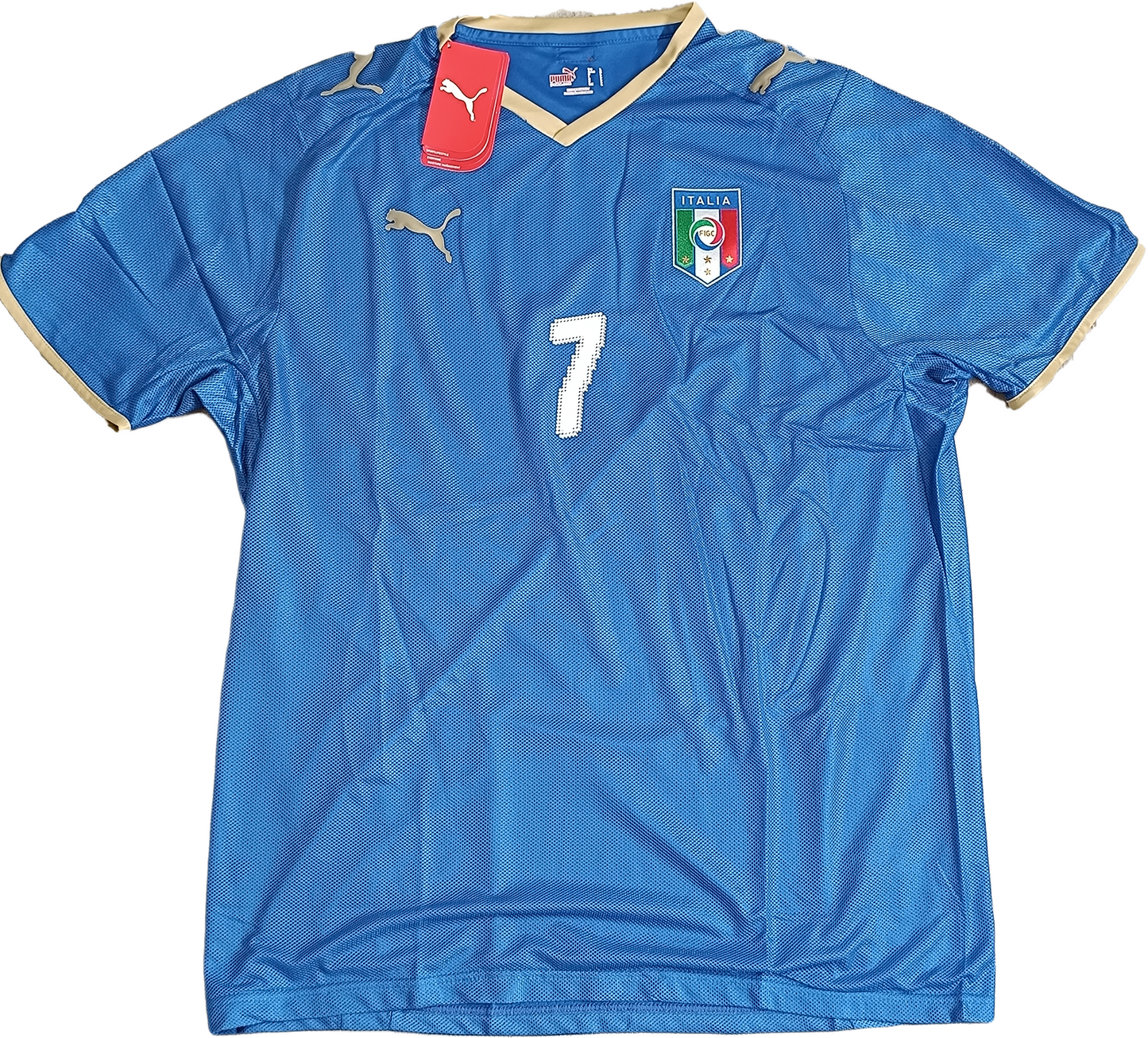 maglia calcio vintage Italia EURO 2008 store DEL PIERO home PUMA *NUOVA* L