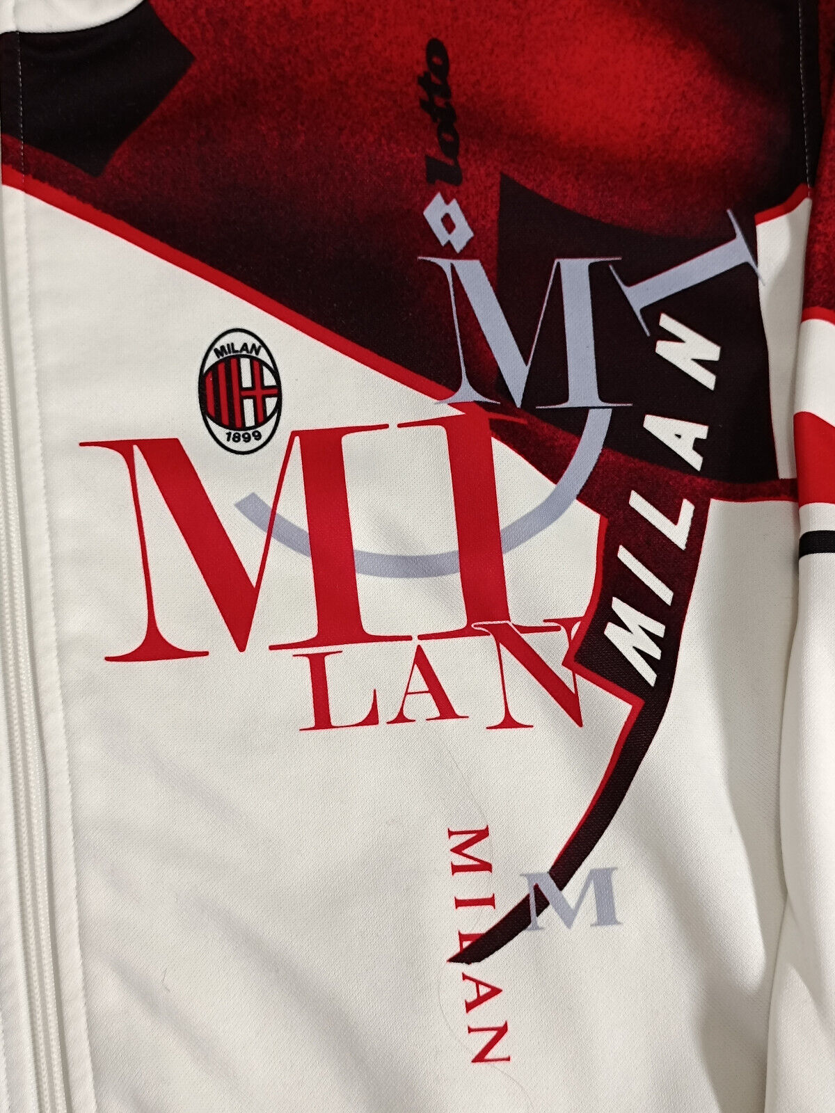 maglia calcio shirt Milan tracksuit 1996-97 track top LOTTO Baggio Jersey