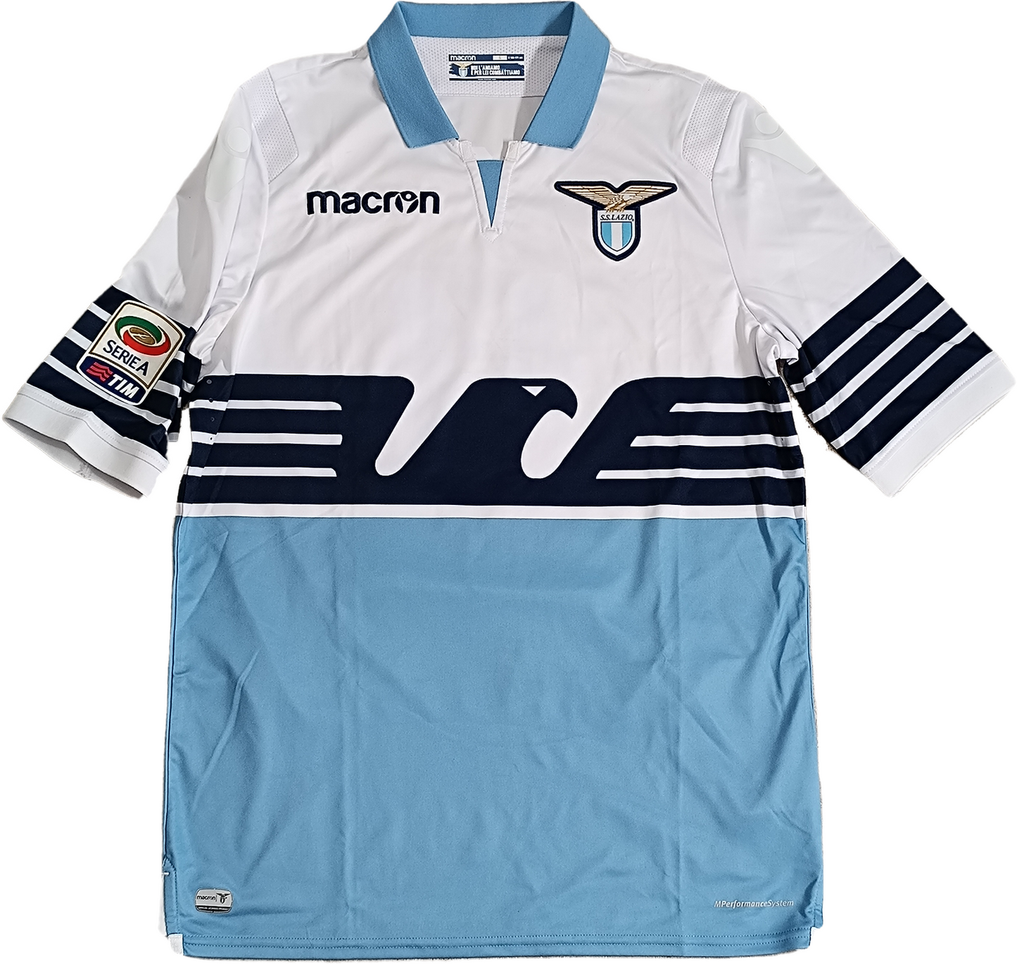 maglia lazio macron calcio KLOSE Bandiera shirt maillot camiseta 2014 2015 SMALL