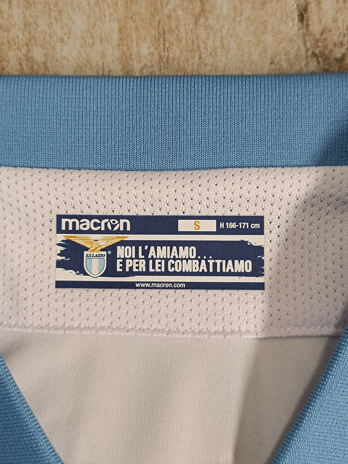 maglia lazio macron calcio KLOSE Bandiera shirt maillot camiseta 2014 2015 SMALL