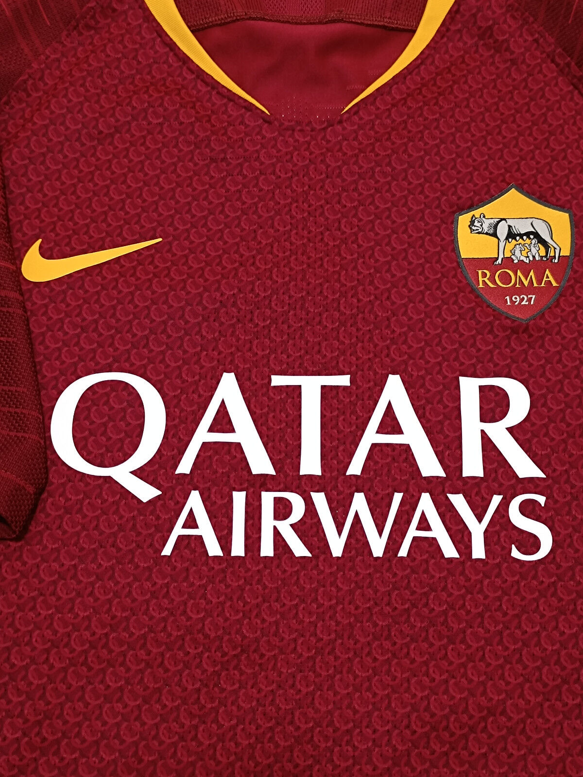 maglia calcio roma worn player issue DE ROSSI #16 nike shirt 2018-2019 Vapor