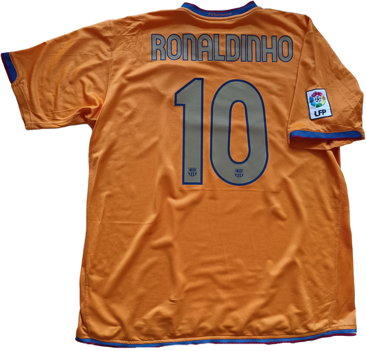 maglia calcio RONALDINHO barcellona home Barca NIKE 2006 2007 shirt camiseta