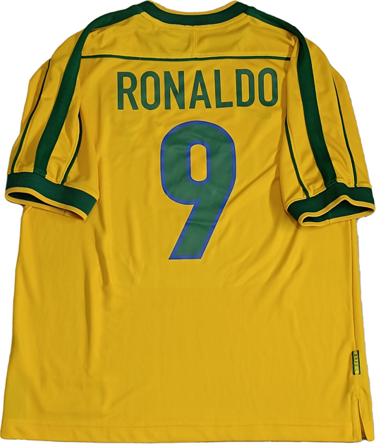 maglia calcio vintage Brasile Ronaldo Brazil Nike 1998 World Cup Mondiali France