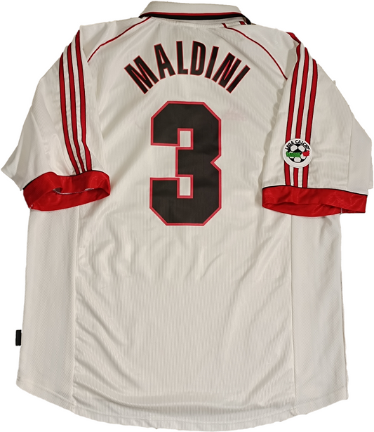 Maglia calcio vintage MALDINI shirt AC Milan Opel 1998 1999 Adidas XL