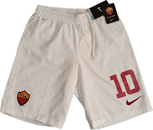 pantaloncini calcio vintage AS Roma shorts Nike 2014 2015 TOTTI *NUOVI* S