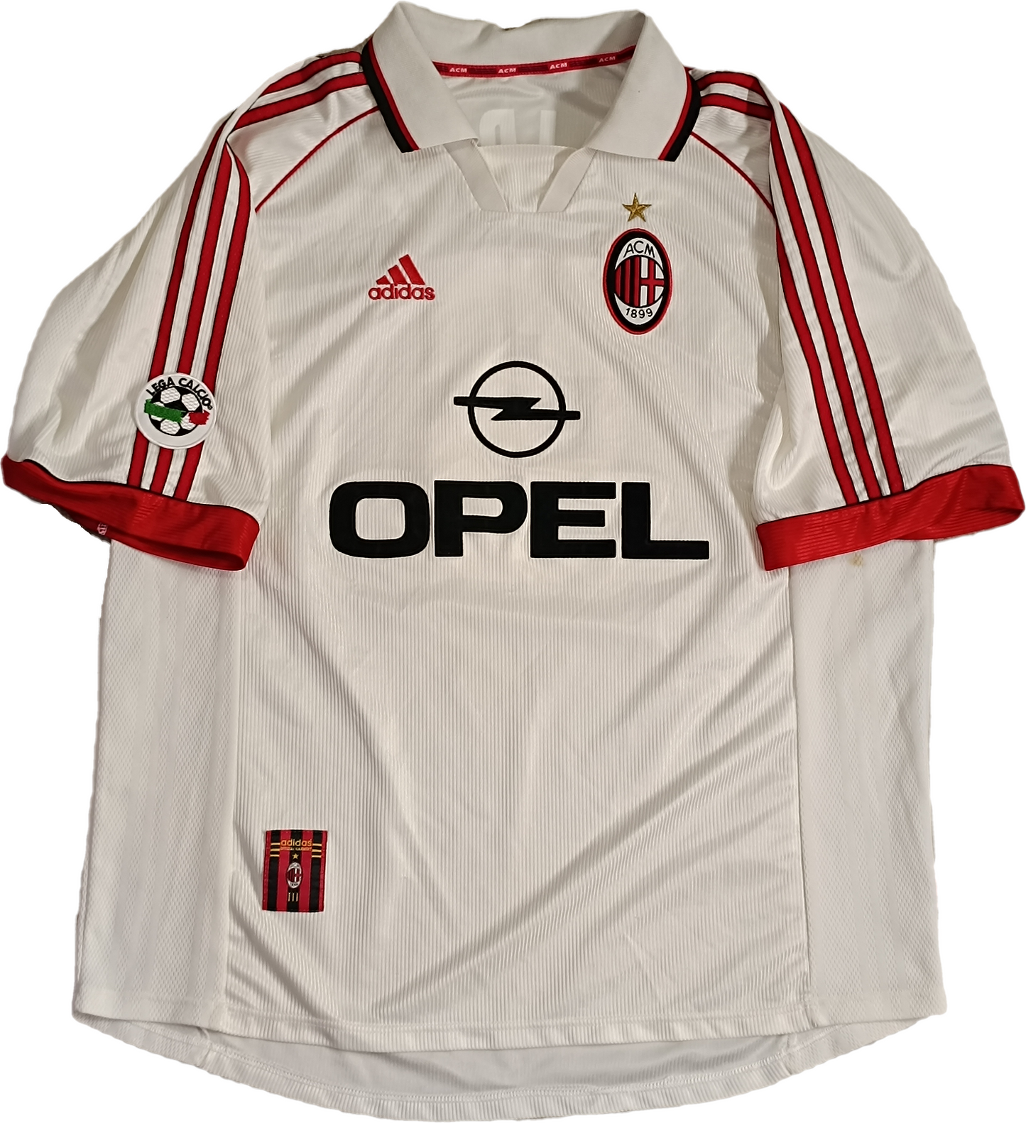 Maglia calcio vintage MALDINI shirt AC Milan Opel 1998 1999 Adidas XL