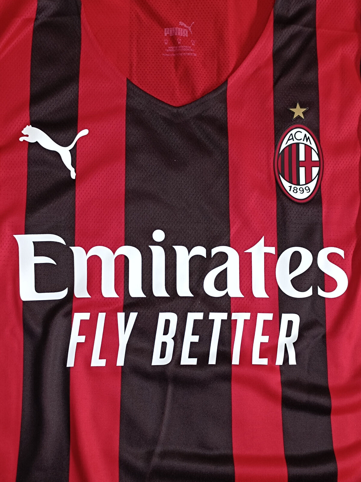 maglia calcio match issue worn AC MILAN CALABRIA 2021-22 Puma Authentic GARA