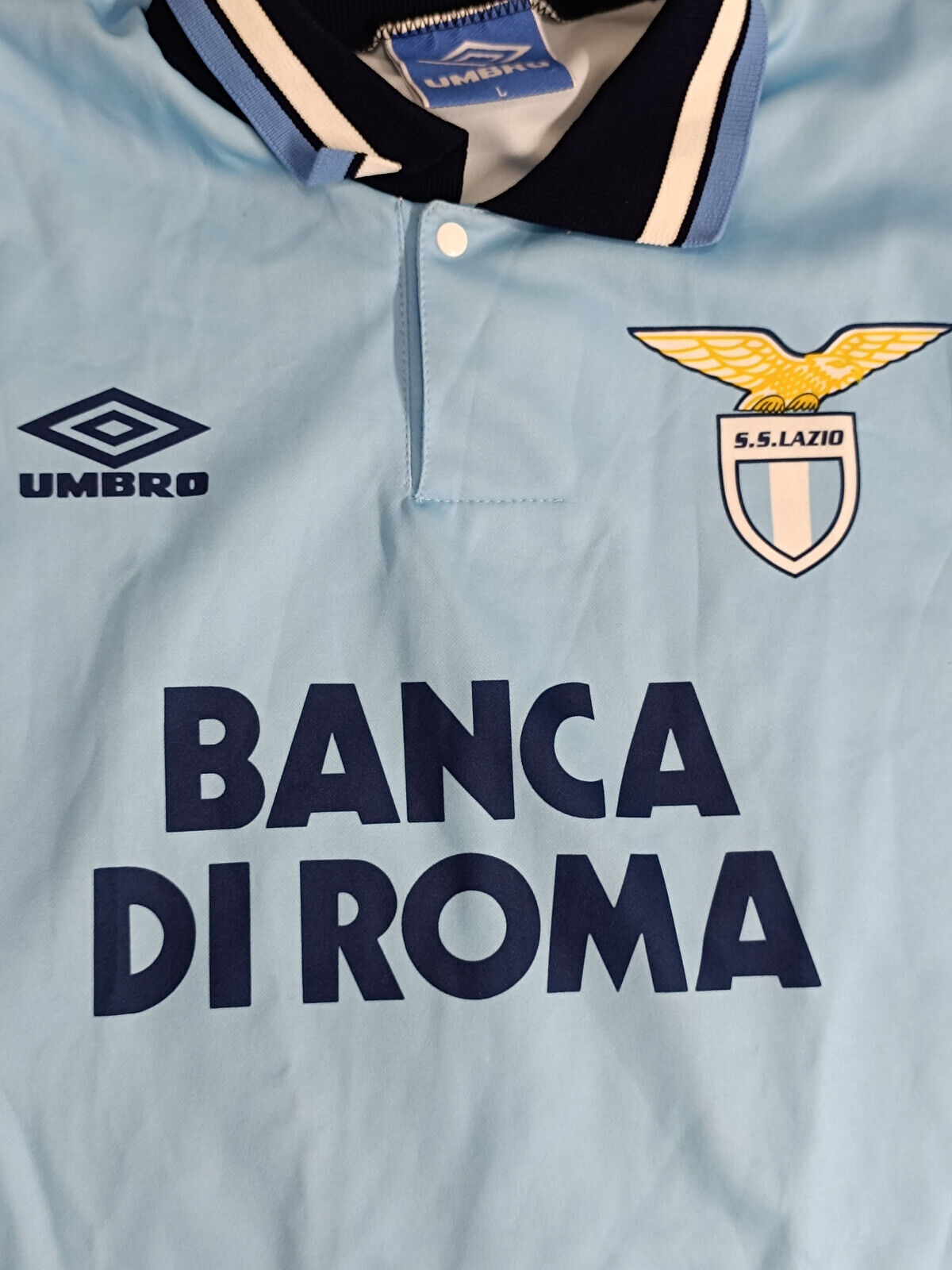 maglia calcio vintage SS Lazio Umbro Gascoigne 1994 1995 Banca FAN VERSION CHEAP