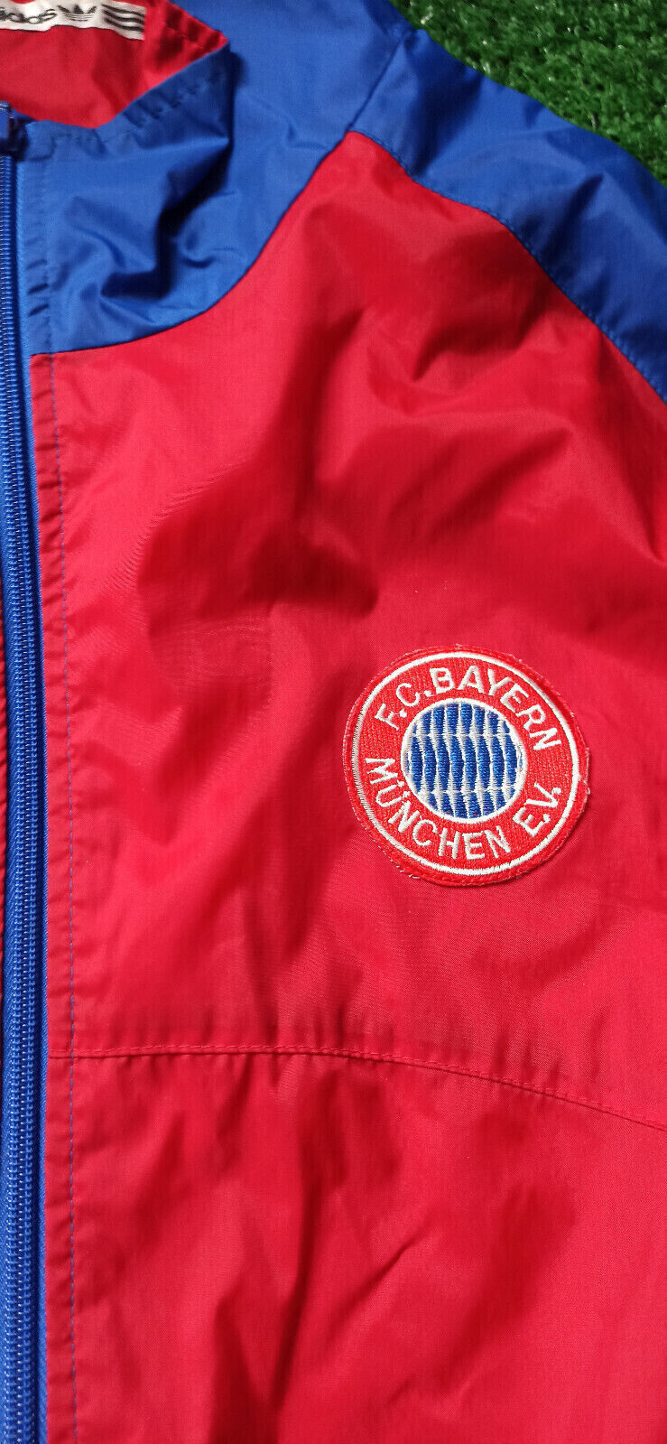 maglia calcio vintage Adidas Bayern Munchen Jacket Sweatshirt 1992-93 D8 XL