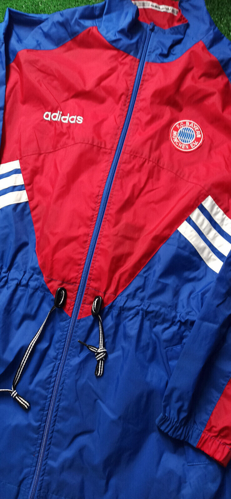 maglia calcio vintage Adidas Bayern Munchen Jacket Sweatshirt 1992-93 D8 XL