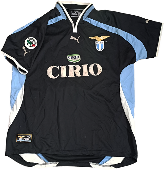 maglia calcio vintage Lazio Puma Cirio Scudetto 1999 2000 NESTA #13 Third XXL