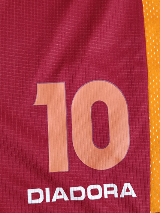 totti roma calcio shorts 1997 1998 Diadora home version XL