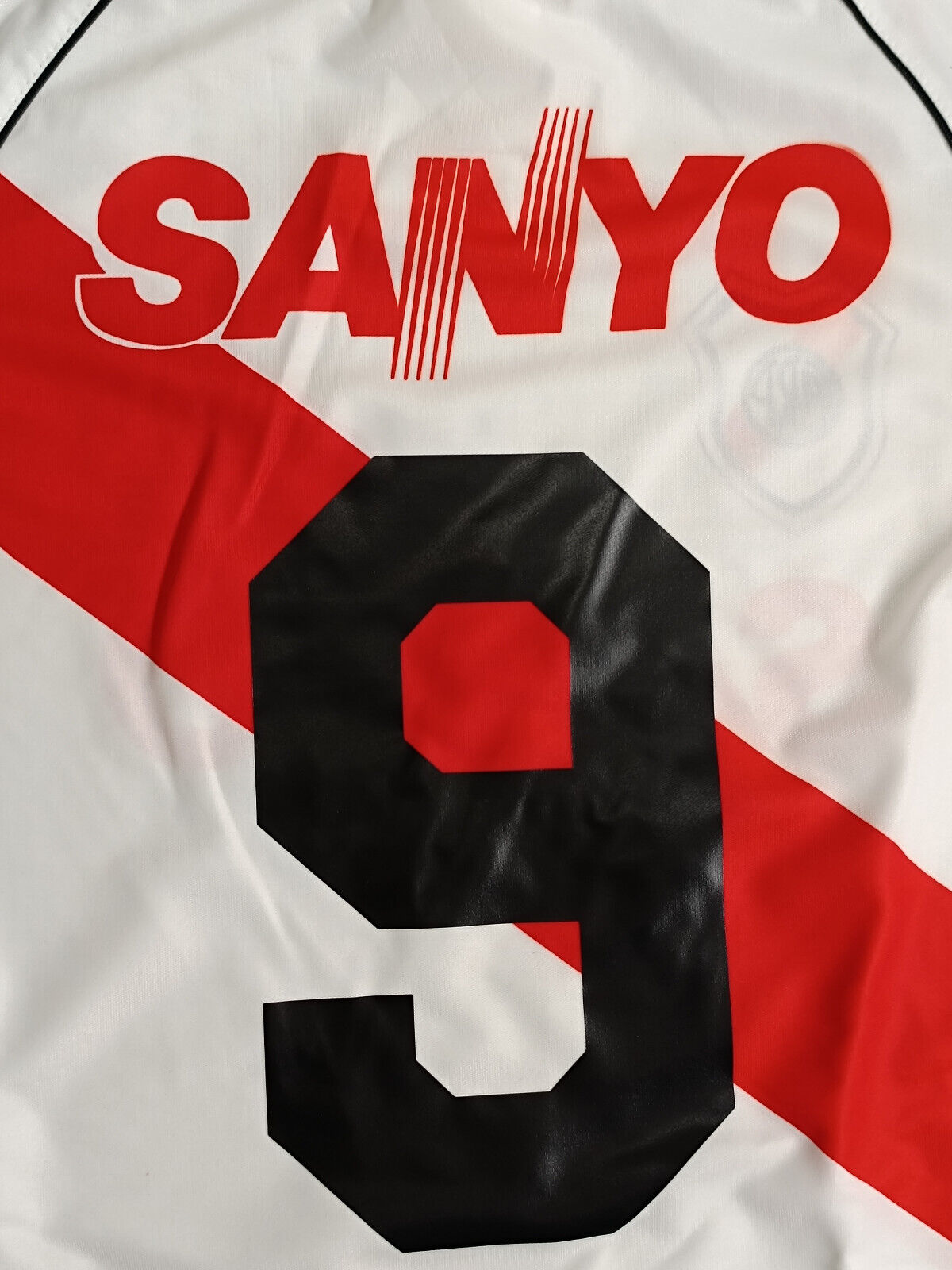 Maglia calcio vintager River Plate Adidas 1995 Francescoli Aimar Sanyo S